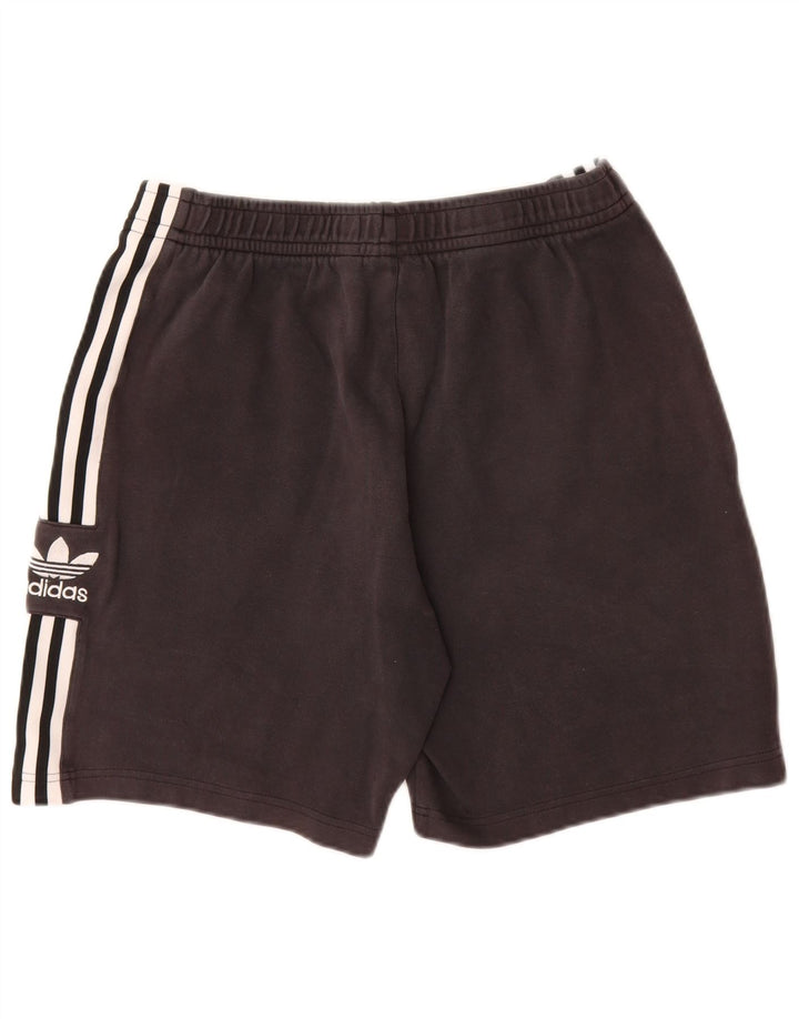 Męskie spodenki sportowe Adidas, średnie czarne, bawełniane