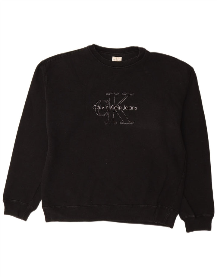 Męski sweter z grafiką CALVIN KLEIN JEANS XL, czarny
