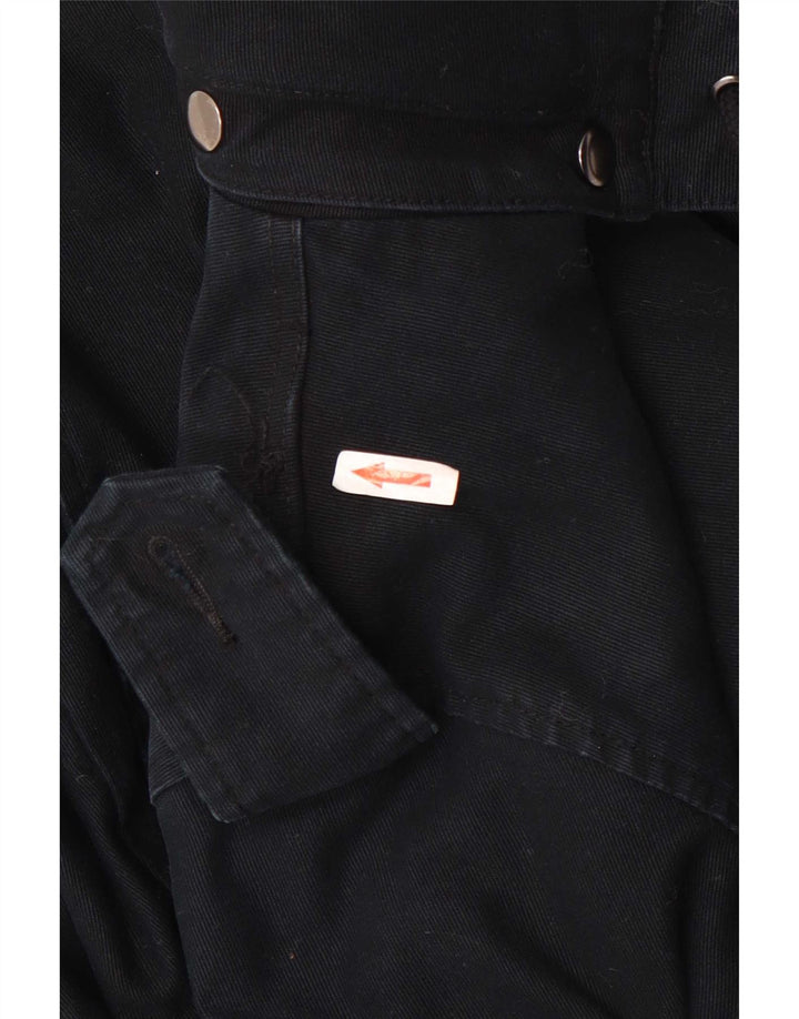 Męska kurtka parka z kapturem Carhartt UK 38, średnia czarna bawełna