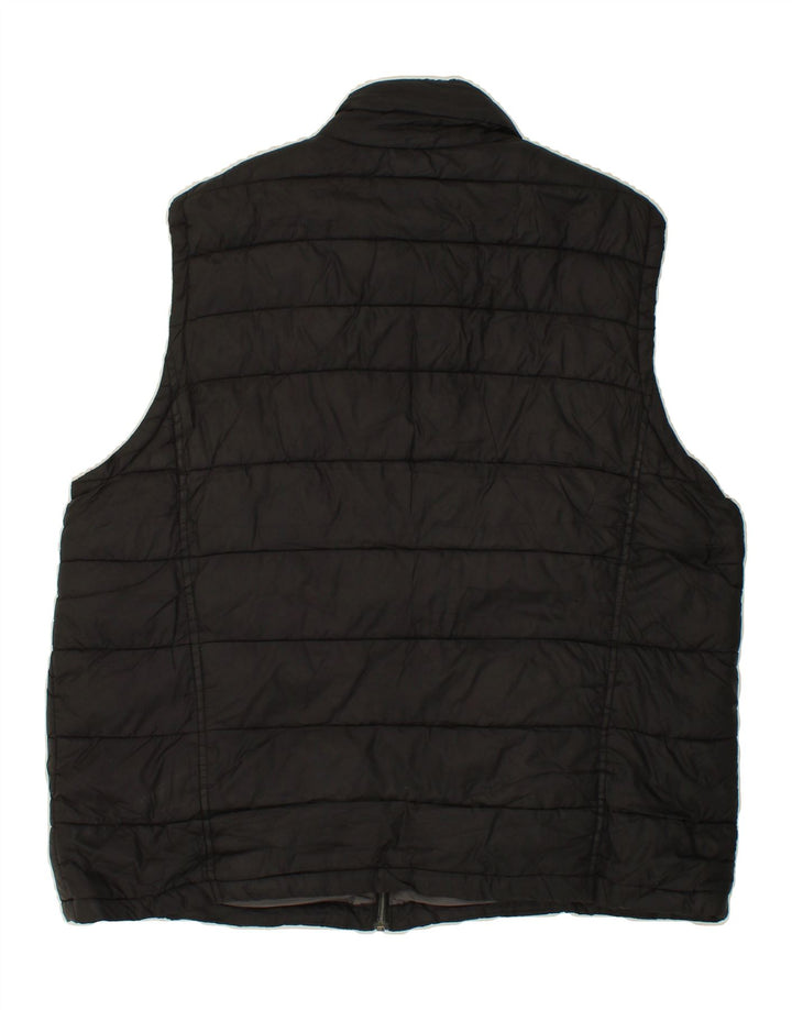 IZOD Mens Big & Tall Padded Gilet UK 42 XL Black Polyester Vintage Izod and Second-Hand Izod from Messina Hembry 