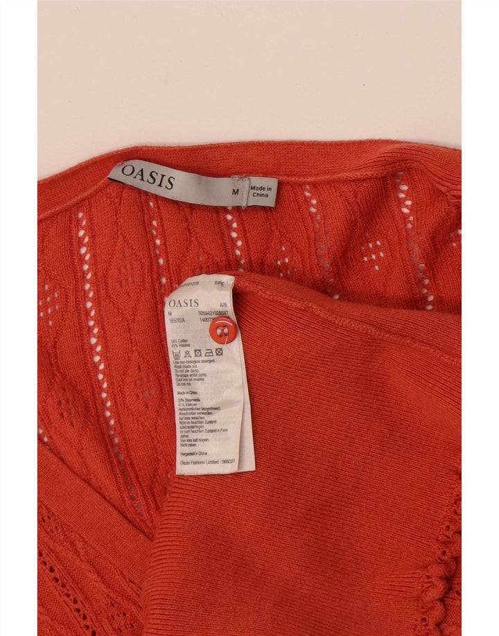 Damski sweter oversize Oasis UK 14, średni pomarańczowy, bawełniany