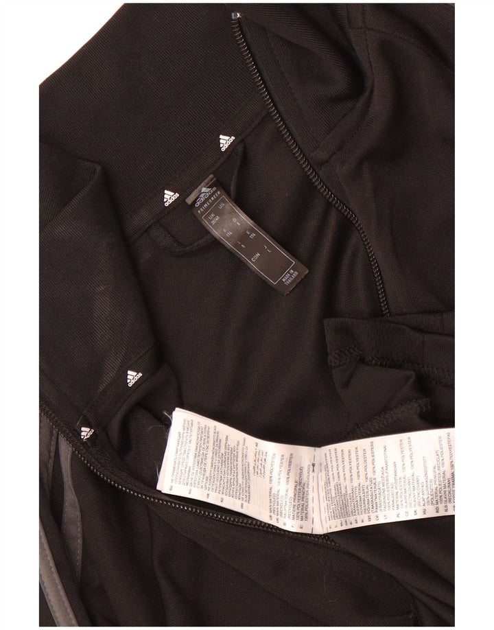 Adidas Męska kurtka dresowa Aeroready UK 38/40 Średni czarny poliester