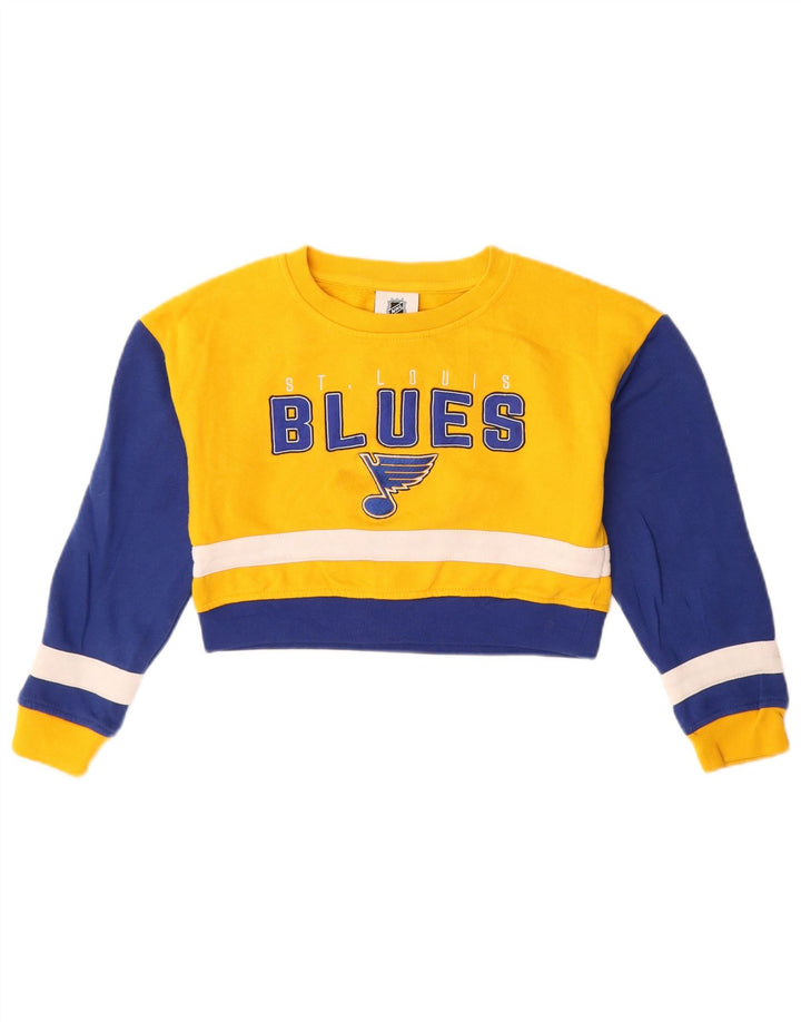 Bluza dziewczęca NHL Crop Graphic Jumper 7-8 lat w kolorze żółtym