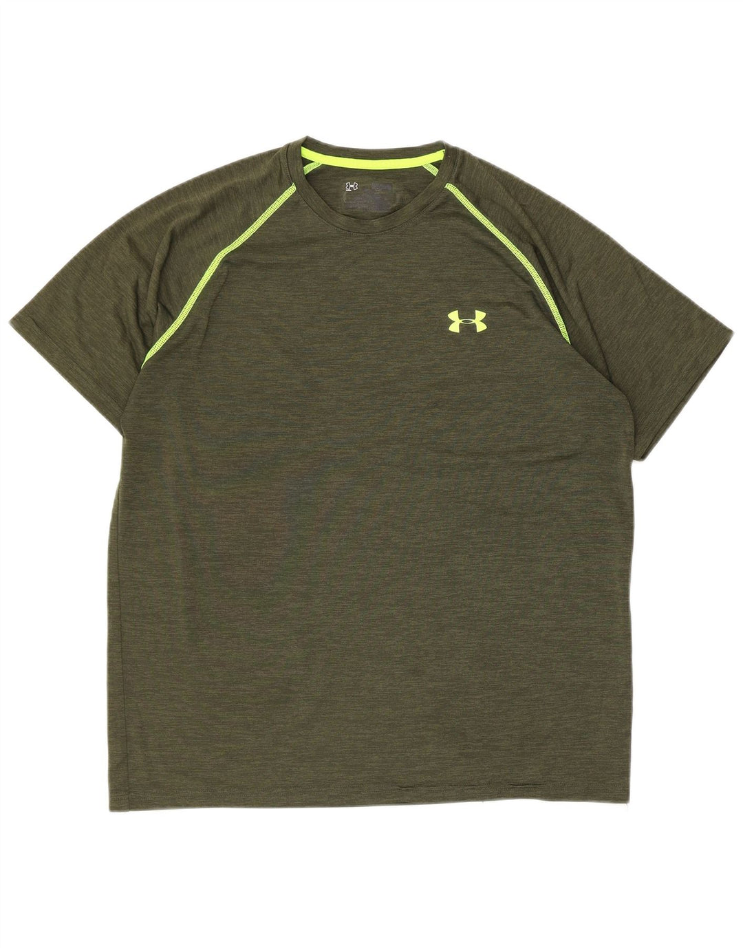 Męski T-shirt UNDER ARMOUR, duży, w kolorze khaki, nakrapiany