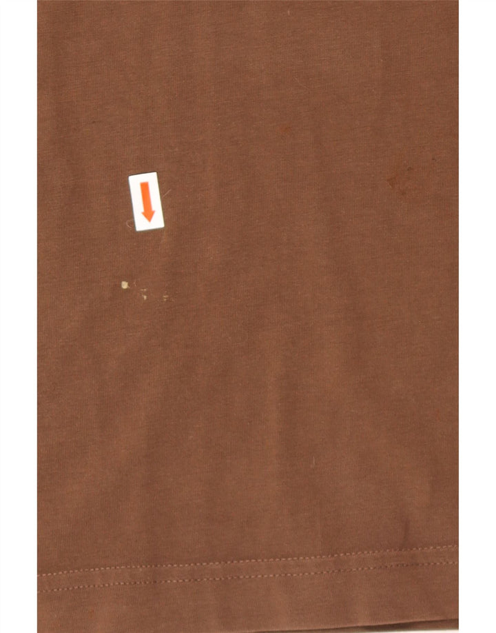 Męski T-shirt z grafiką PUMA, duży, brązowy