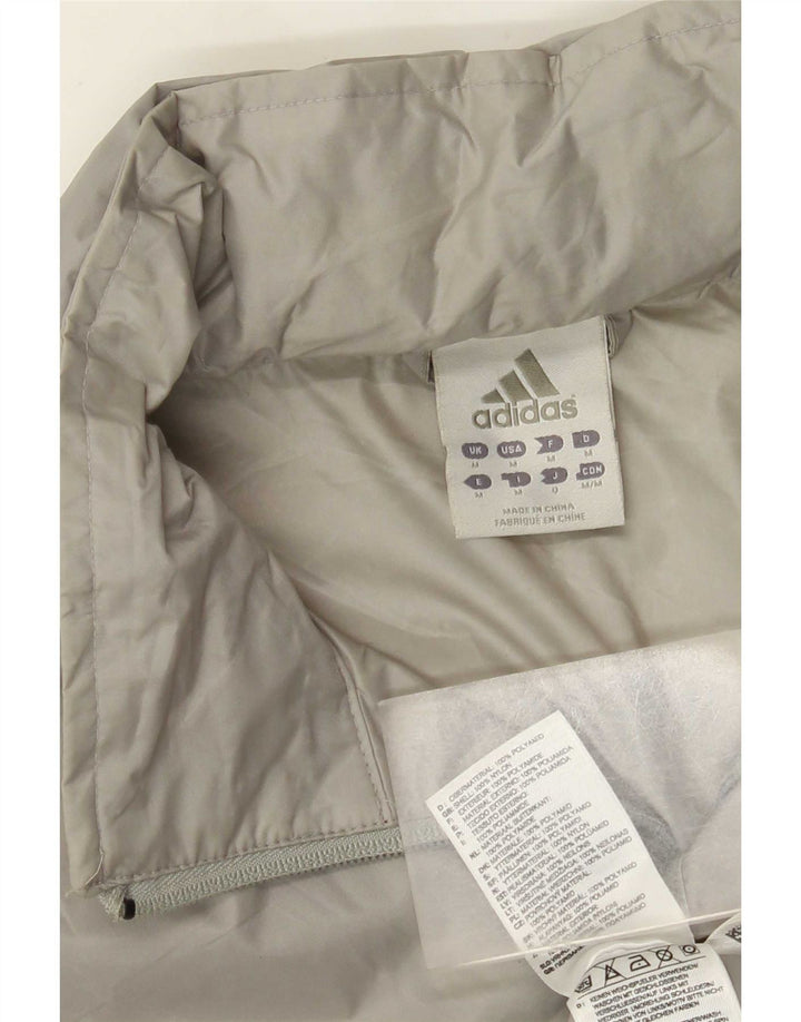 Męska kurtka przeciwdeszczowa Adidas UK 38 Średni szary nylon