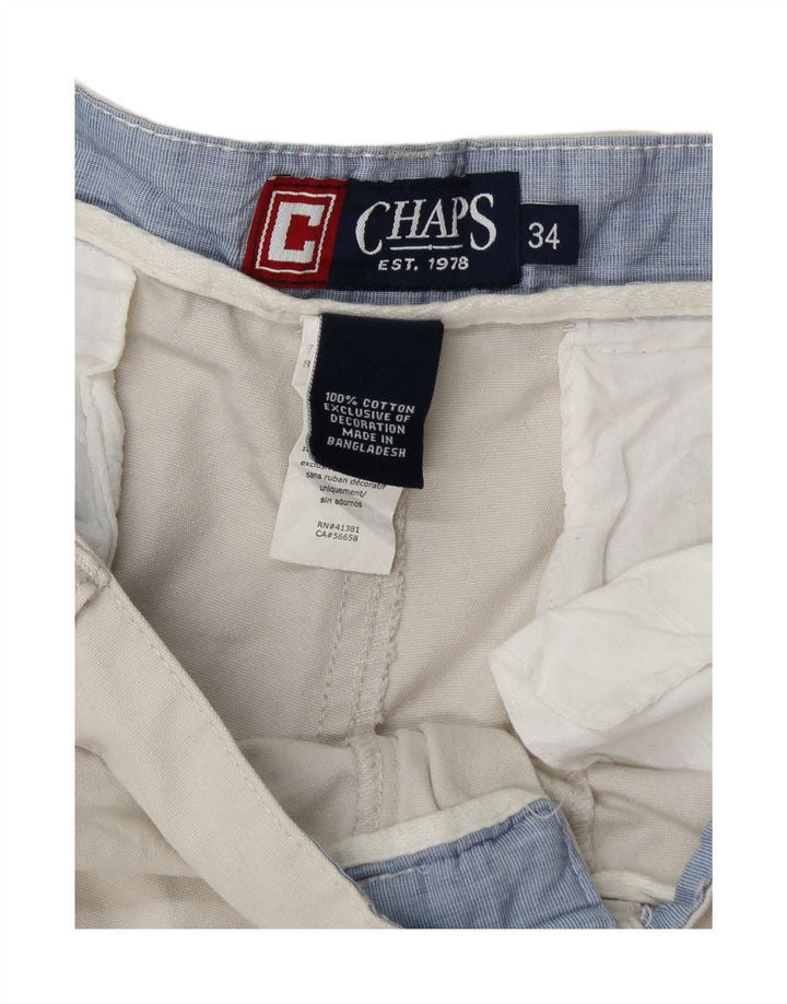 Męskie spodenki cargo Chaps W34, duże, beżowe, bawełniane