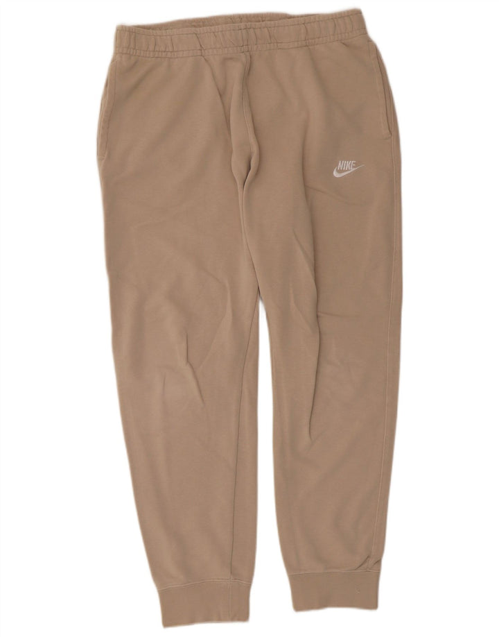 Męskie spodnie dresowe Nike, duże, beżowe, bawełniane