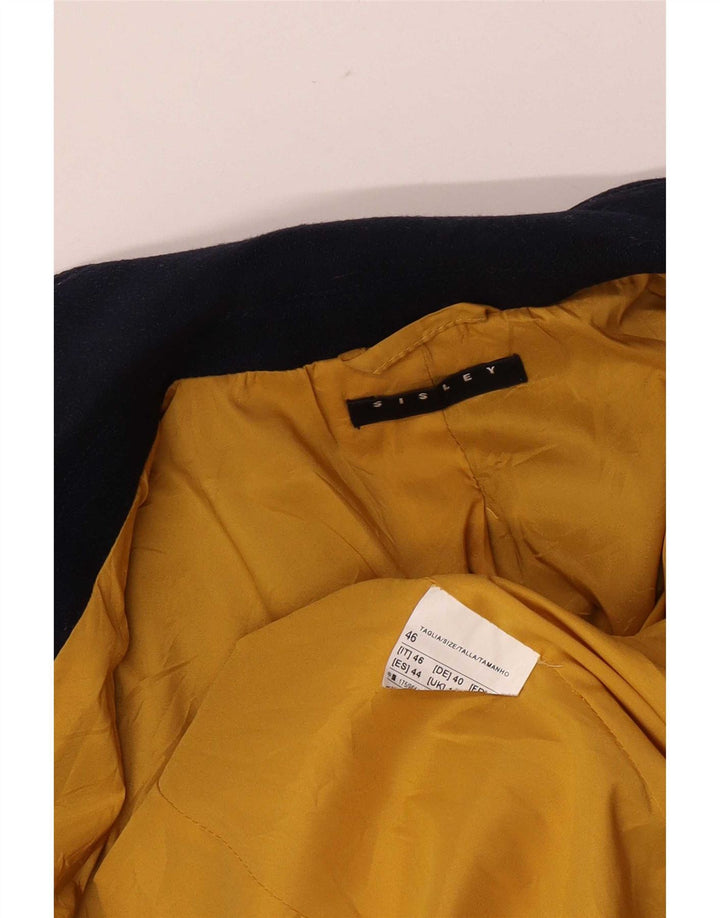 Sisley Damska marynarka dwurzędowa IT 46 Large Navy Blue