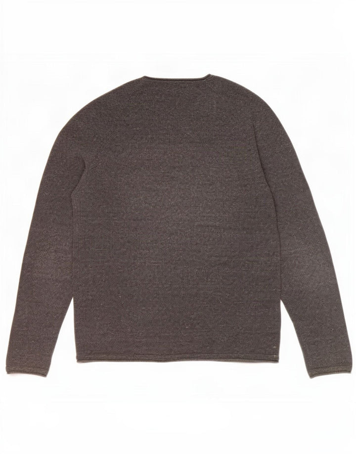 Męski top Jack & Jones z długim rękawem, duży, szary, bawełniany