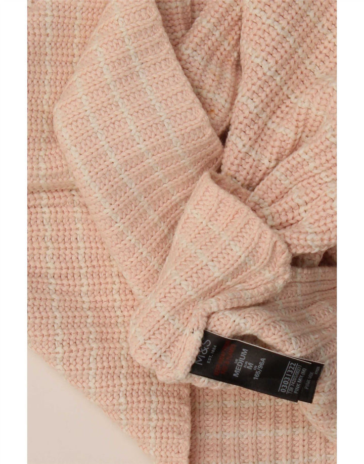 Marks & Spencer Damski sweter z dekoltem w łódkę, UK 14, średni róż