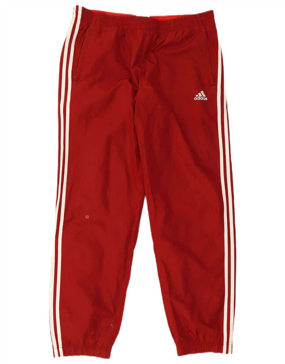 Adidas Męskie spodnie dresowe Joggery Średni czerwony poliester