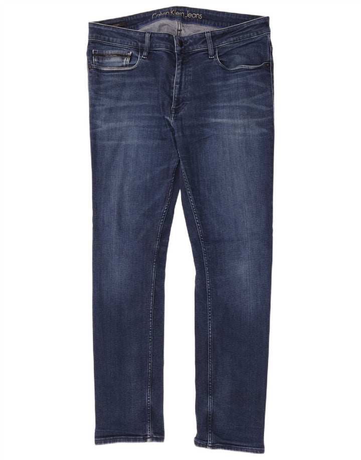 Męskie dżinsy Calvin Klein W36 L32 Niebieskie