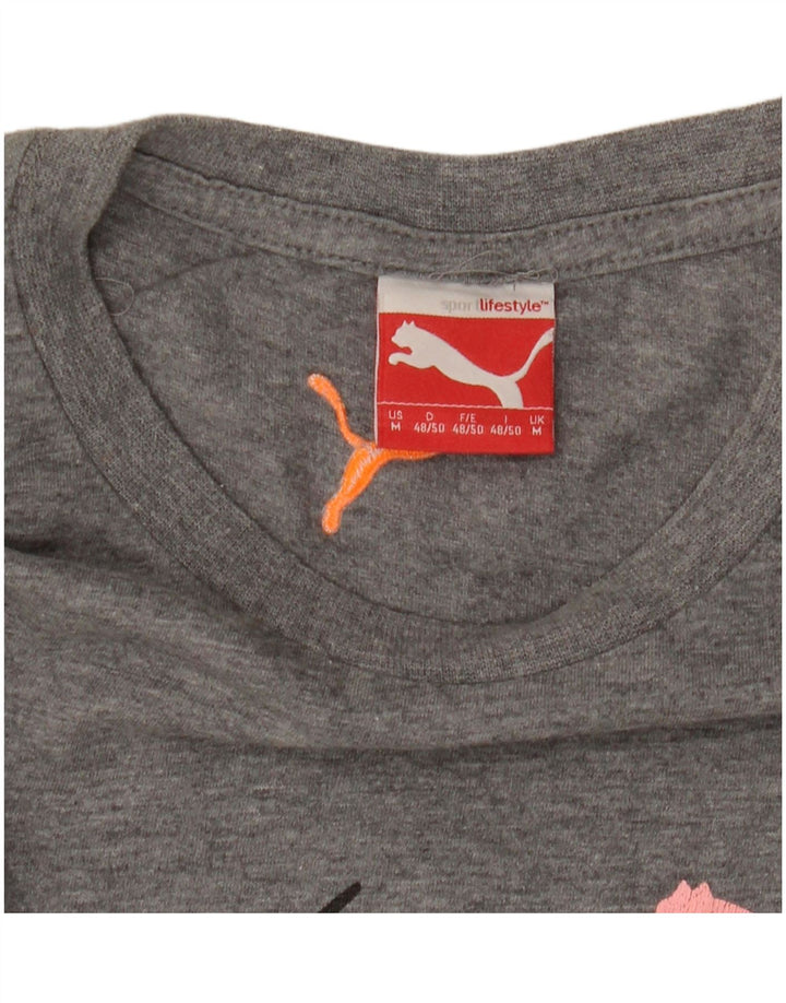 Męski T-shirt Puma z grafiką, średni szary