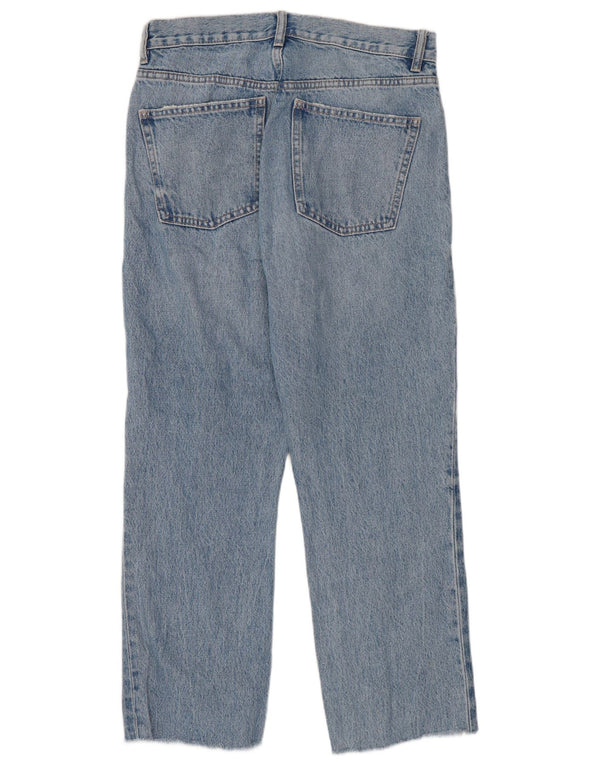 Dżinsy damskie Zara Crop Straight EU 38 Small W28 L25 Niebieskie