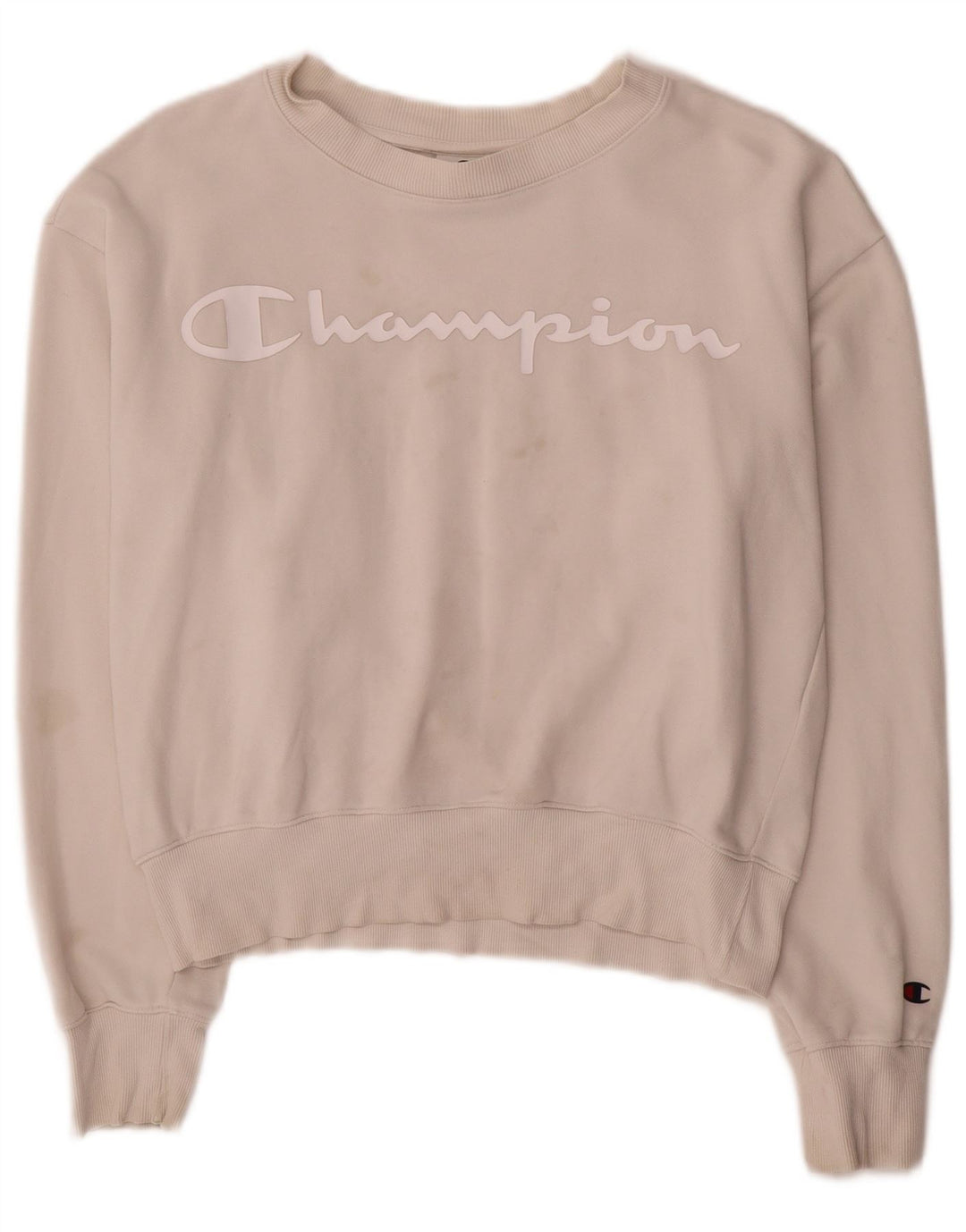Damska bluza z grafiką Champion UK 14 Średnia biała bawełna