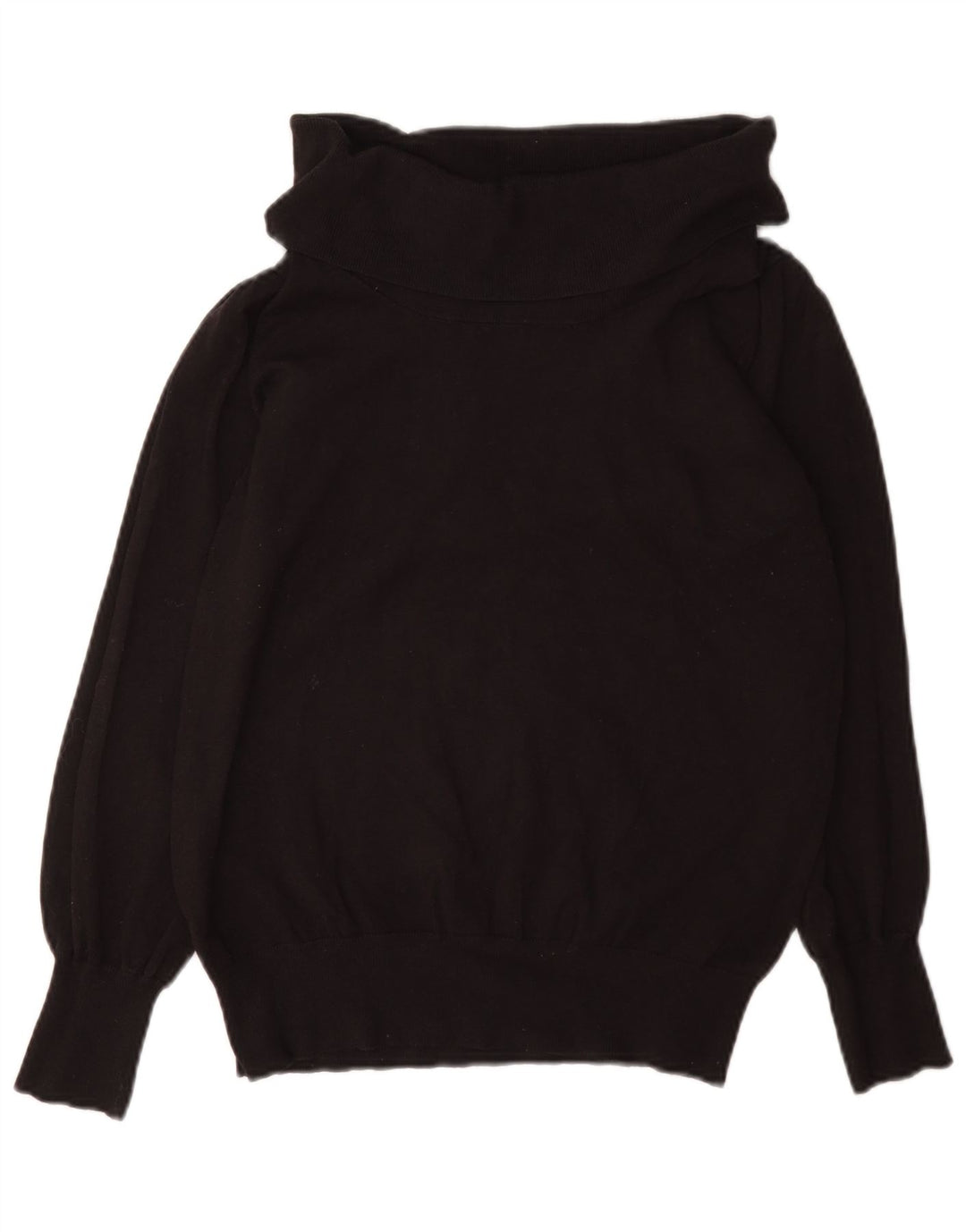 Marks & Spencer Damski sweter z golfem UK 16, duży, brązowy, wiskoza