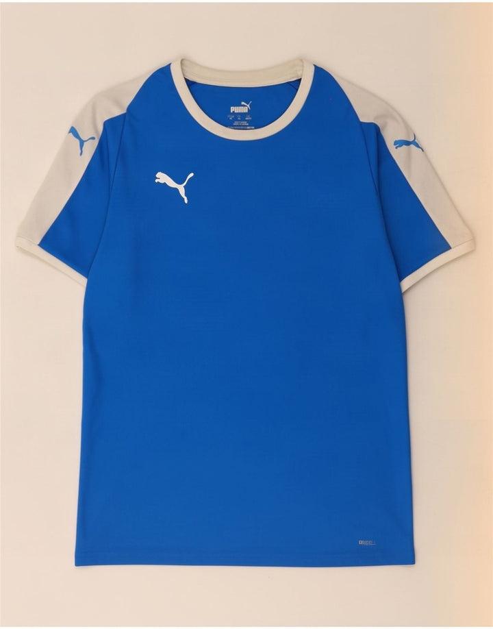 Puma Męska koszulka Top Medium Blue Colorblock Poliester