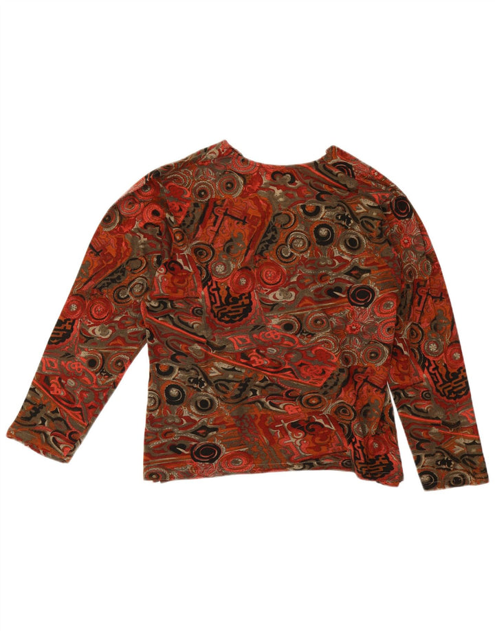 Top damski ACCORDO z długim rękawem, UK 14, duży, wielokolorowy, geometryczny