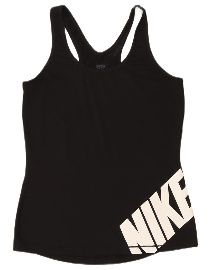 Damska kamizelka Nike Dri Fit Graphic Top UK 14, duża czarna