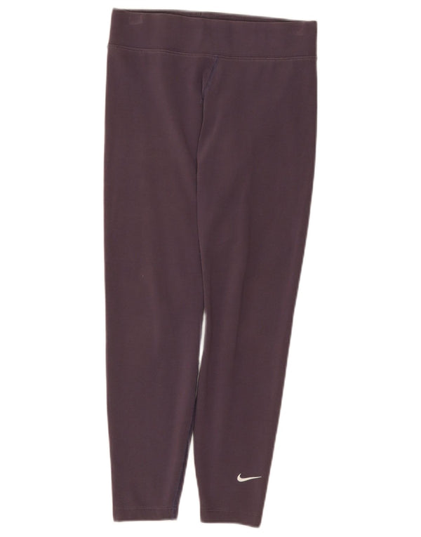 Legginsy damskie Nike UK 10, małe, fioletowe, bawełniane