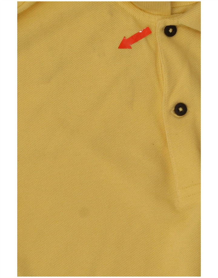 Męska koszulka polo Massimo Dutti, średnia żółta bawełna