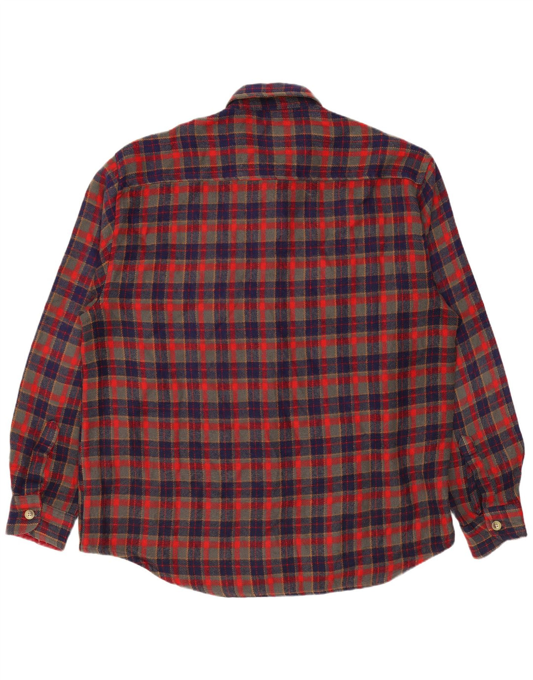 Męska koszula flanelowa XL w czerwoną kratę w stylu VINTAGE