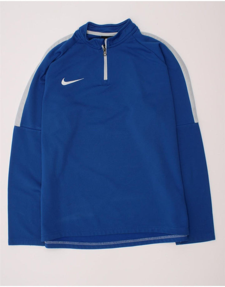 Chłopięcy dres Nike Dri Fit z pulowerem, 13-14 lat XL, niebieski, blok kolorów
