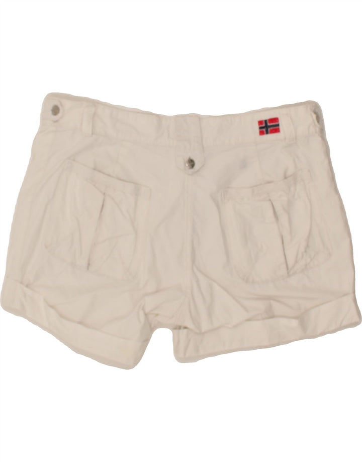 NAPAPIJRI Womens Chino Shorts IT 48 XL W36  White Vintage Napapijri and Second-Hand Napapijri from Messina Hembry 