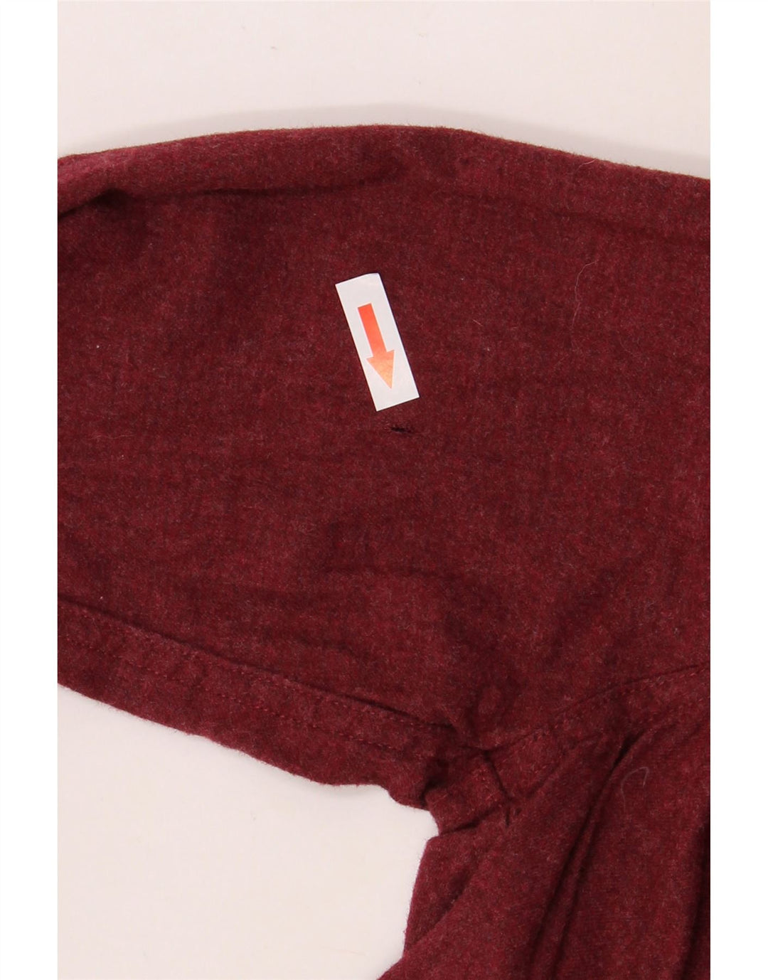 EDDIE BAUER Damska koszula oversize UK 10, mała, bordowa, bawełniana