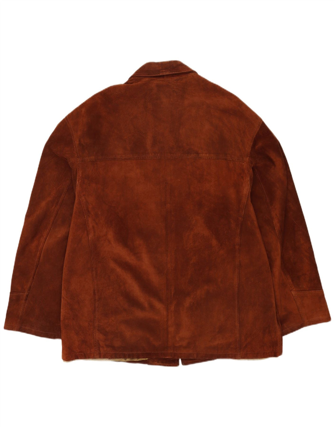Vintage męska zamszowa kurtka IT 52 XL brązowa skóra
