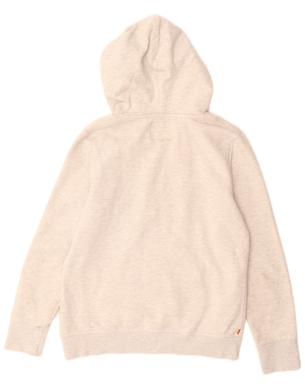 Damski sweter z kapturem i grafiką SUPERDRY UK 14, duży, szary, bawełniany