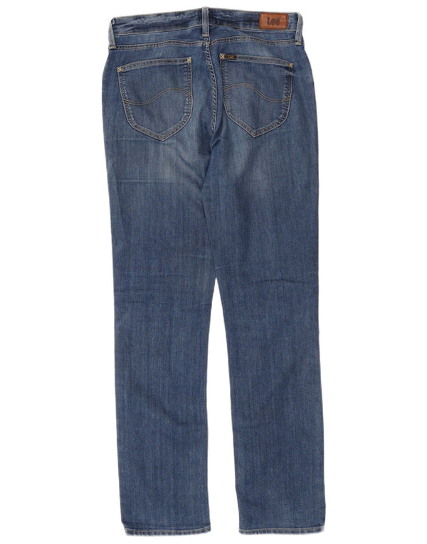 Lee Damskie Marion Straight Jeans UK 14 Medium W30 L33 Niebieskie bawełniane