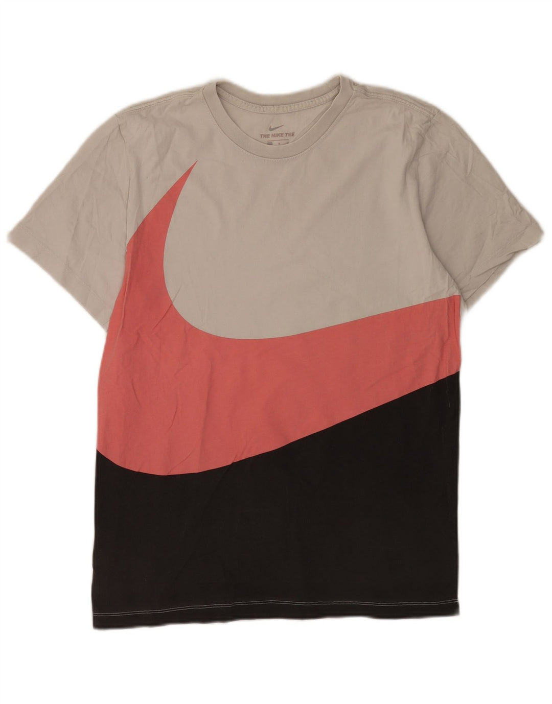 T-shirt męski Nike, duży, szary, z blokami kolorów