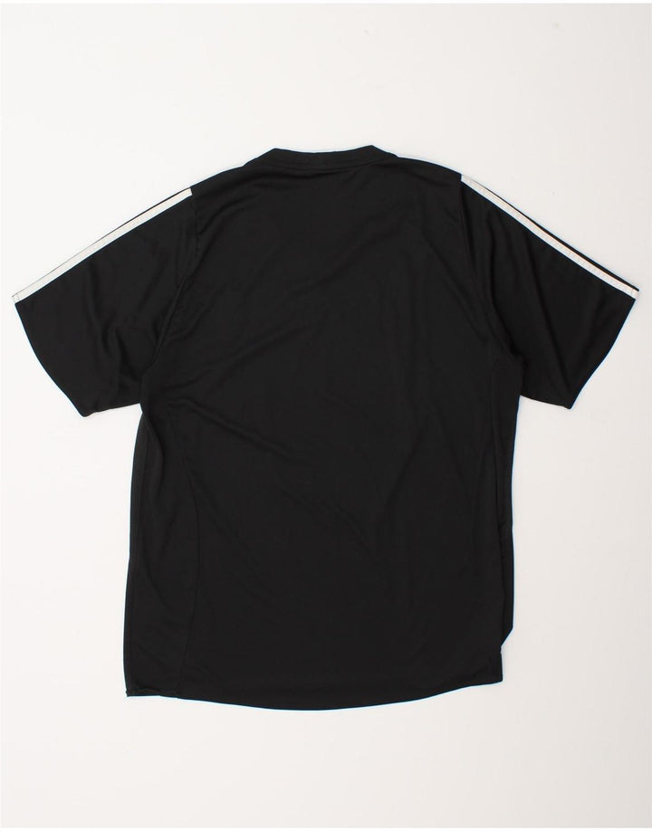 Adidas Męski T-shirt Top Duży Czarny Poliester