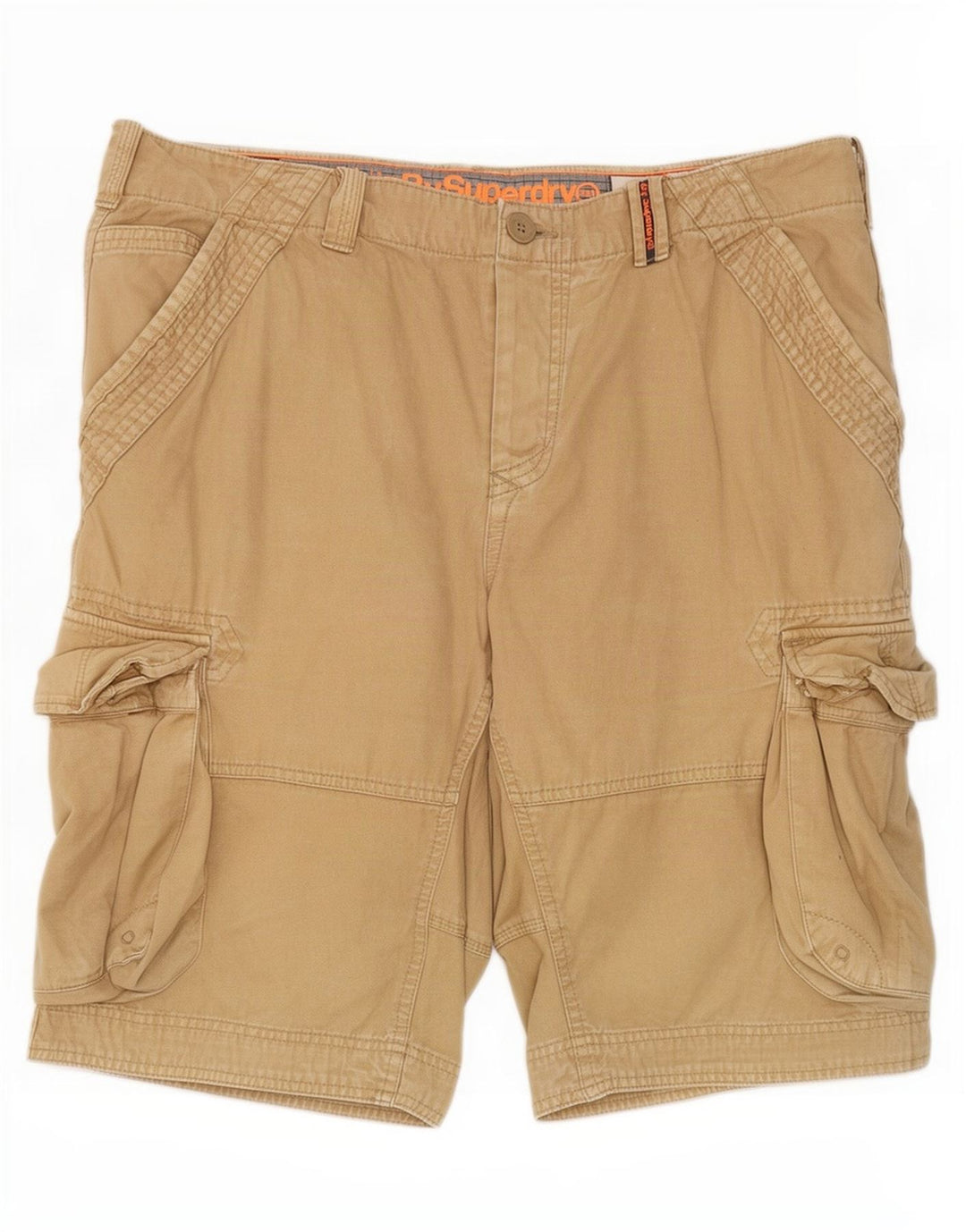 Męskie spodenki cargo Superdry 2XL W40 Beżowa bawełna