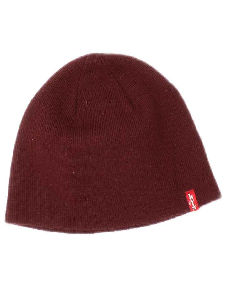 Damska czapka typu beanie Levi's, mała/średnia, bordowa, akrylowa
