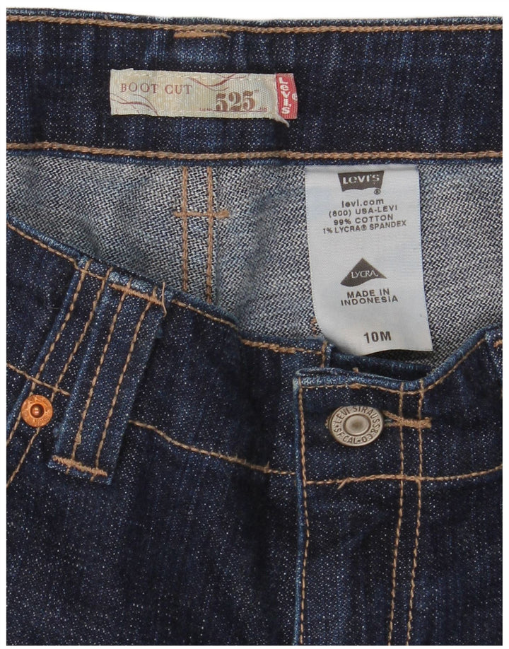 Damskie jeansy Levi's 525 Bootcut US 10 Medium W32 L32 Granatowa bawełna