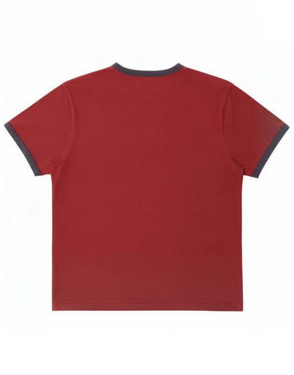 T-shirt męski Jack Wills o klasycznym kroju, XL, bordowa, bawełniana