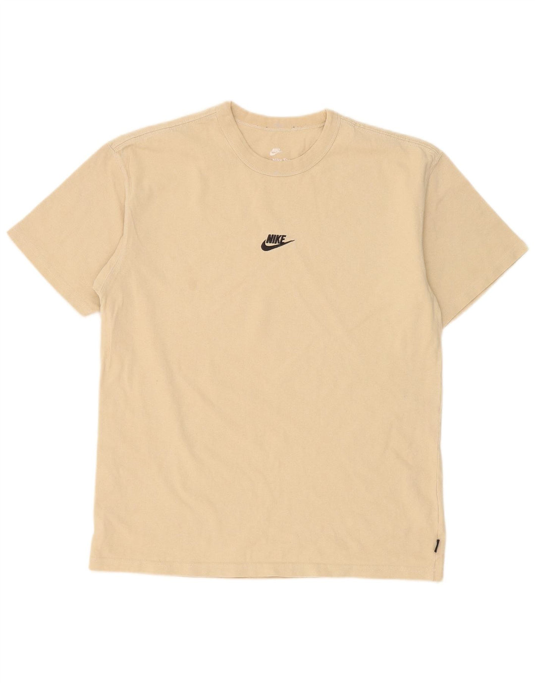 Męska koszulka Nike o luźnym kroju, średnia beżowa bawełna