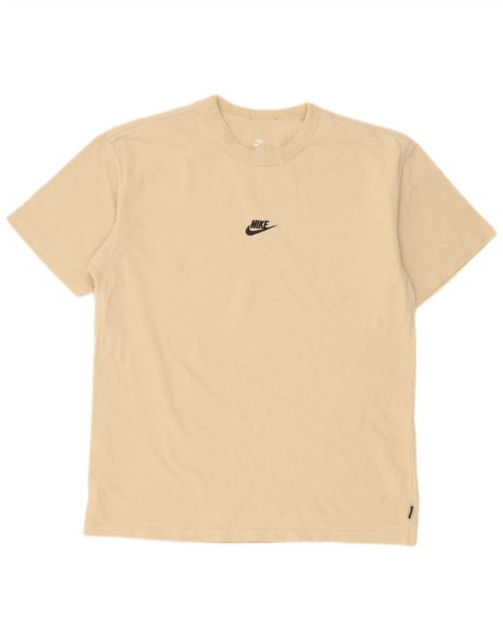 Męska koszulka Nike o luźnym kroju, średnia beżowa bawełna