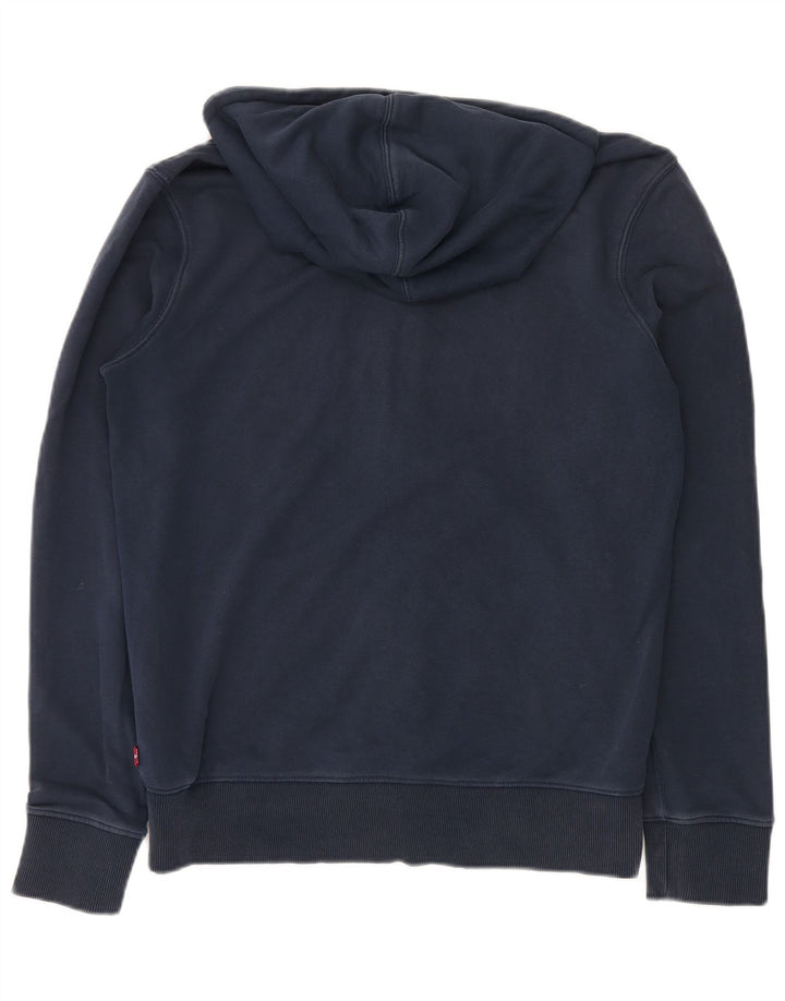 Męski sweter z kapturem i zamkiem błyskawicznym LEVI'S, średni granatowy, bawełniany