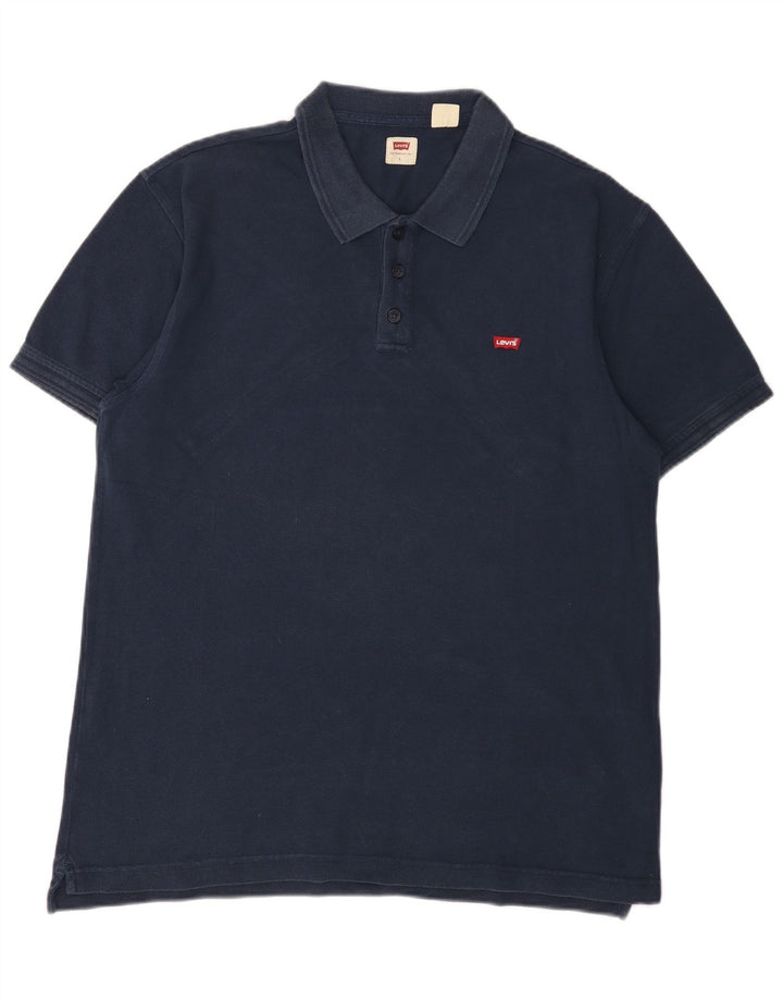 Męska koszulka polo Levi's, duża, granatowa, bawełniana