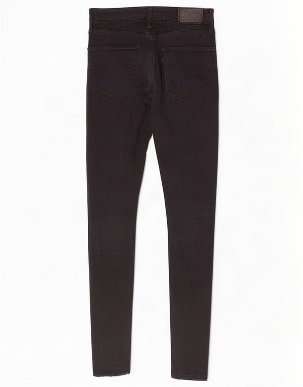 Damskie jeansy Levi's 721 z wysokim stanem W26 L30 Czarna bawełna