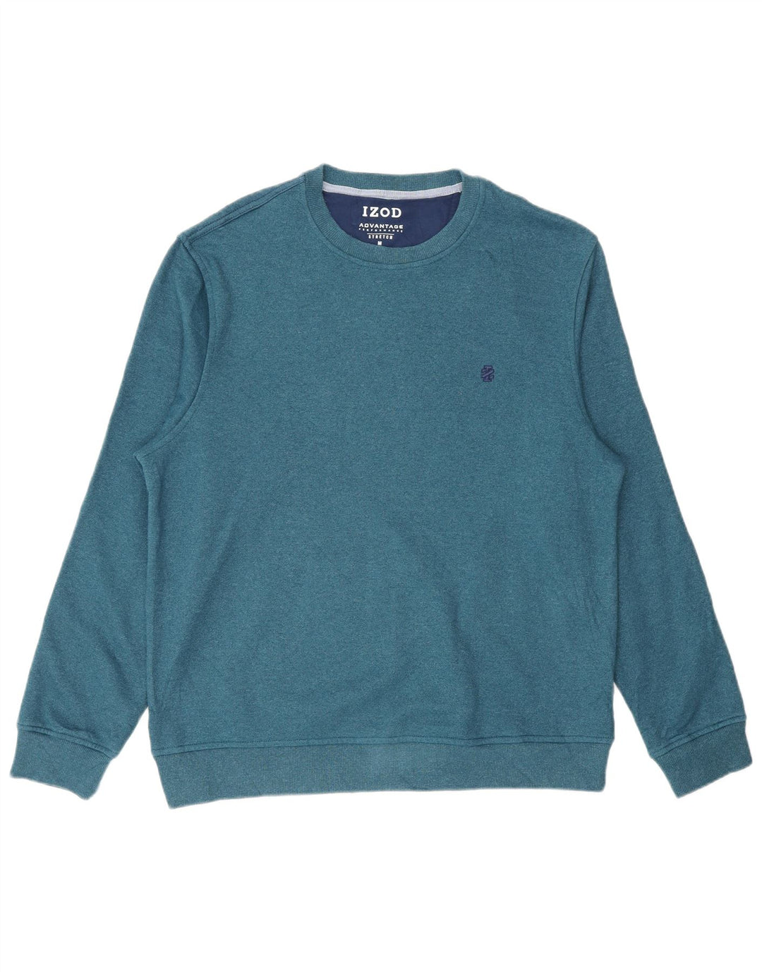 Izod Męski sweter bluzowy, średni niebieski, poliester