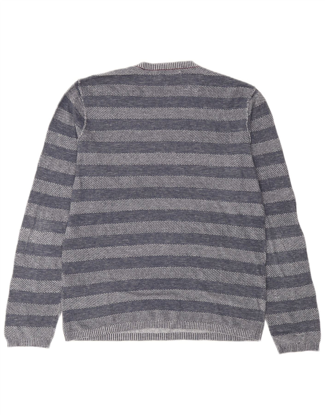 Męski sweter Jack & Jones z okrągłym dekoltem, w średnie granatowe paski