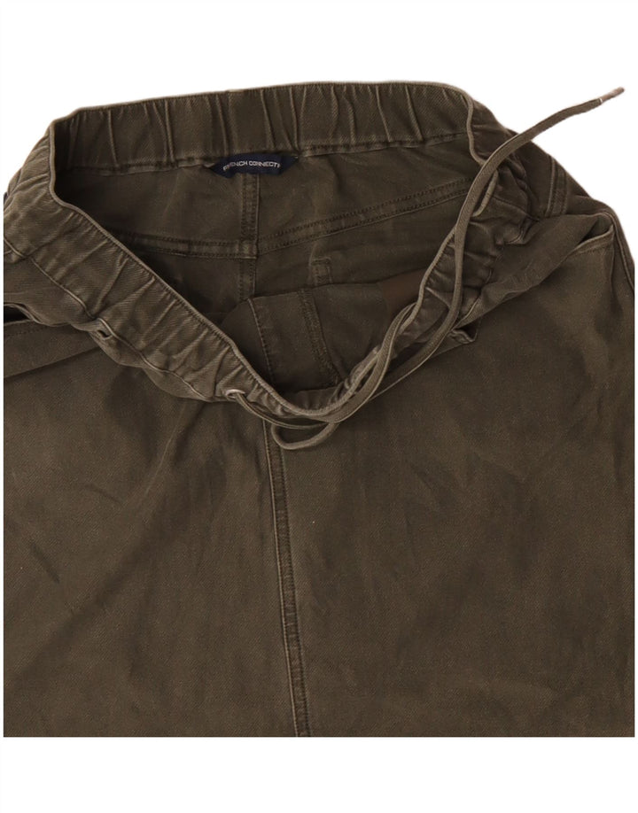 Damska spódniczka mini French Connection W30, średnia bawełna khaki