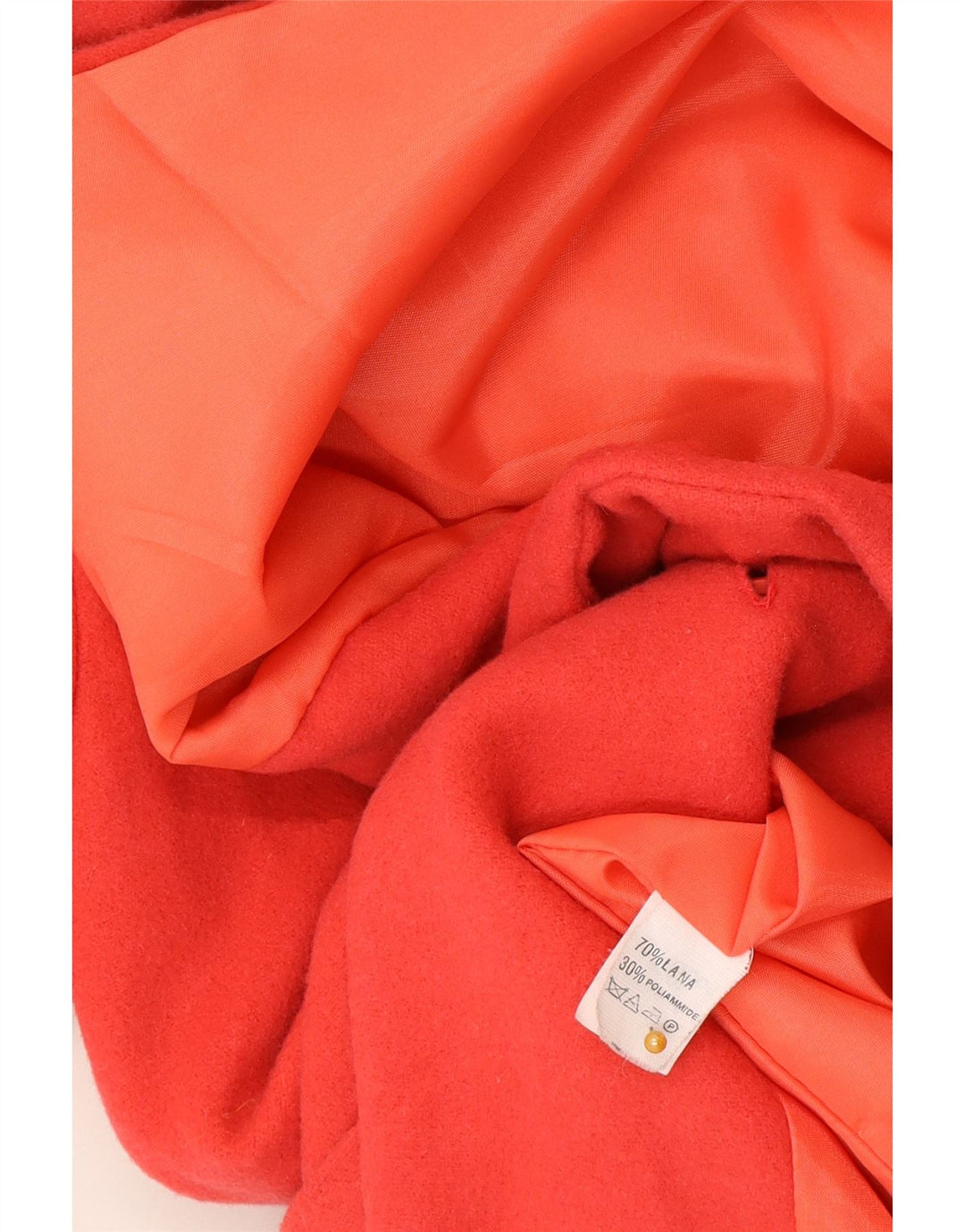 Vintage damska marynarka zapinana na 2 guziki IT 48 XL czerwona wełna