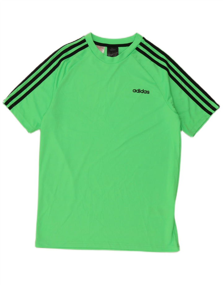 Adidas Chłopięcy T-shirt Top 13-14 Lat Zielony Poliester