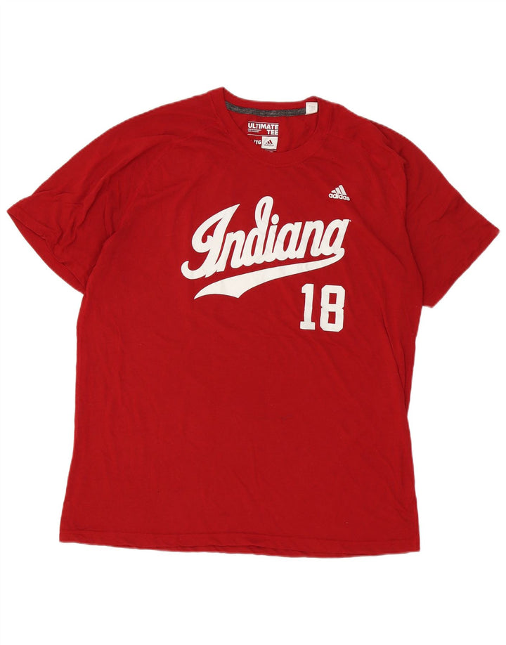 Adidas Męska koszulka z grafiką Indiana Top XL Czerwony Poliester